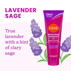 Lavender Sage | Cream Tube Deodorant | + Sweat Control